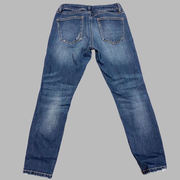 TopShop LUCAS Moto distressed jeans in medium blue wash. Size 28x30 👖 - Picture 3 of 9